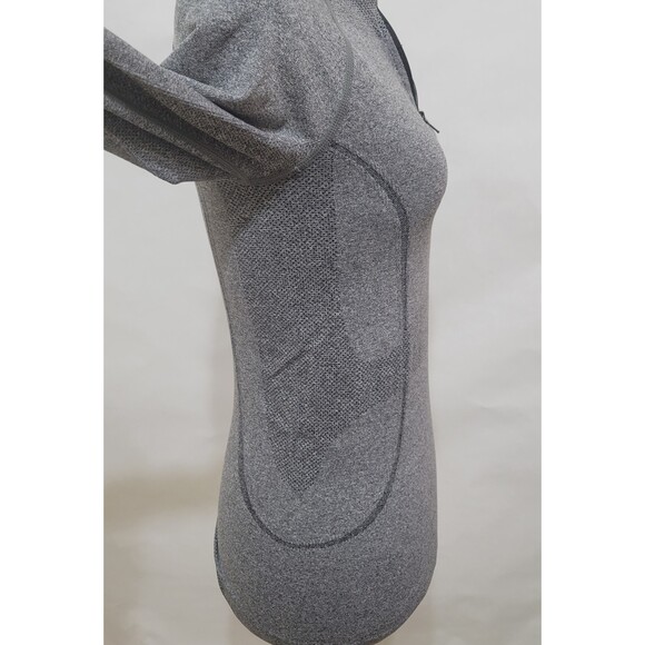 Gray compression athletic long sleeve half zip top size small NWOT - Picture 5 of 8